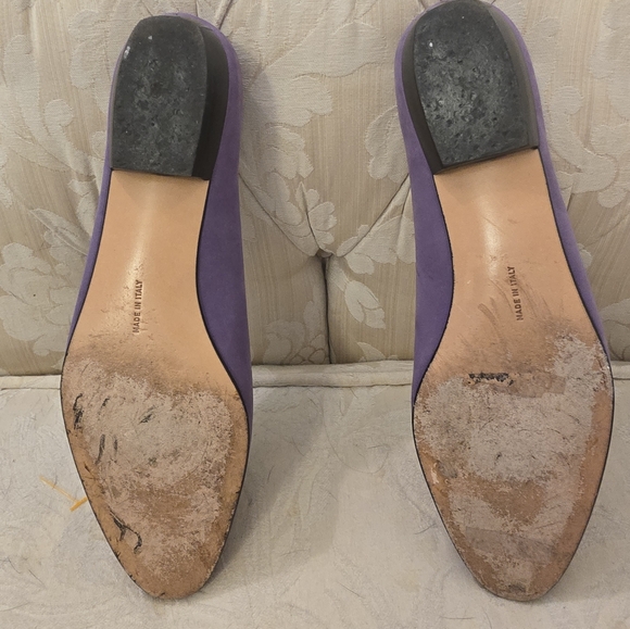 Genuine suede Salvatore Ferragamo loafers, flats. - Picture 2 of 3